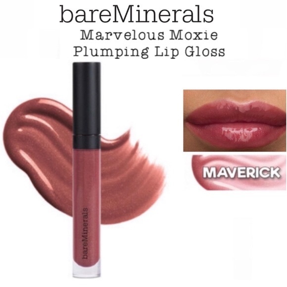 ‼️2 for $25‼️ bareMinerals Moxie Plumping Lipgloss Maverick NIB - Picture 1 of 3